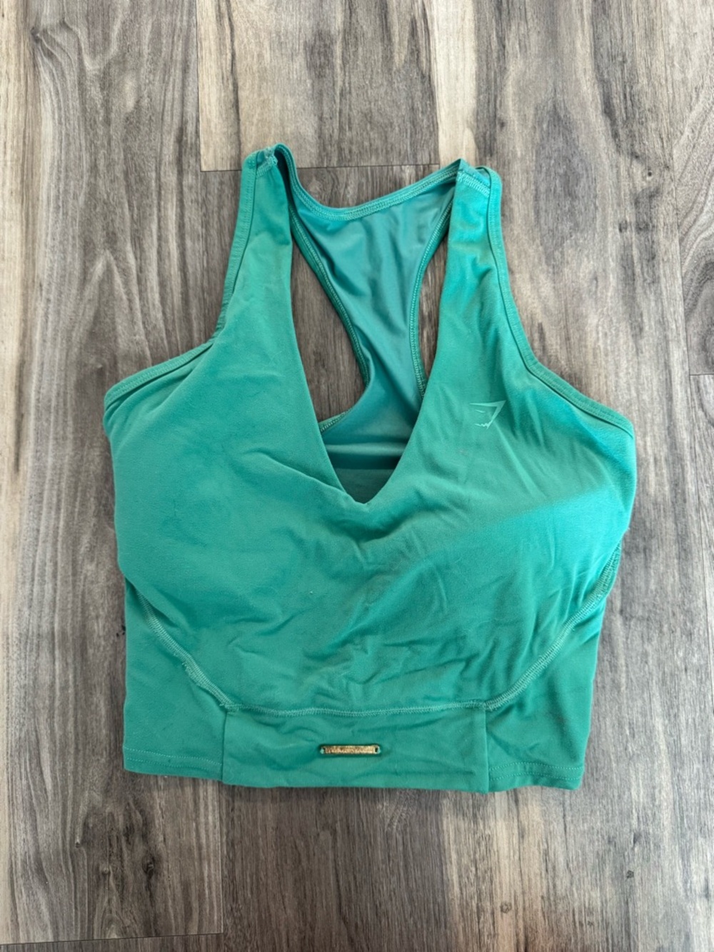 Gymshark x Whitney Simmons Green Cropped Tank